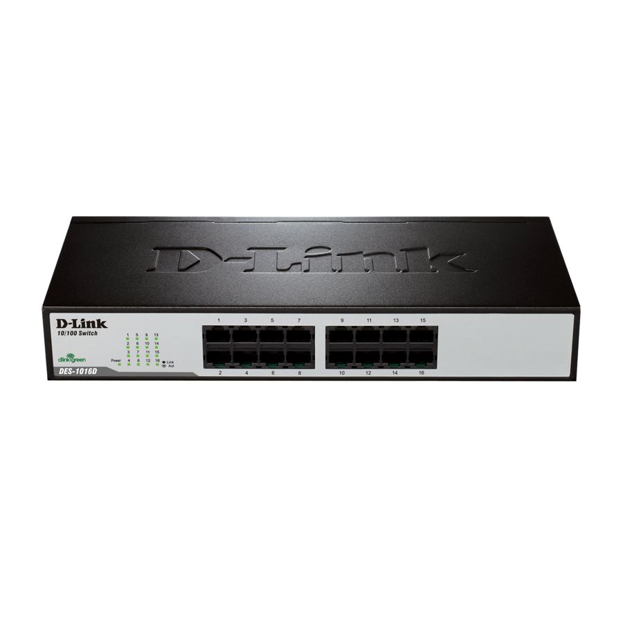 ۱۶Port Fast Ethernet Unmanaged Switch DES-1016D