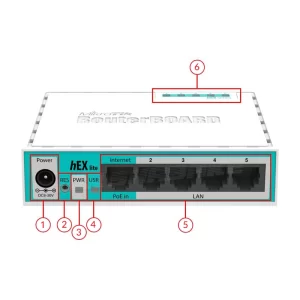 روتر میکروتیک hEX PoE lite